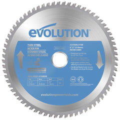 Panza circular pentru taiat otel subtire, pentru fierastraie circulare stationare Evolution 210mm, Ø210 x 25.4 mm, 68 de dinti TCT